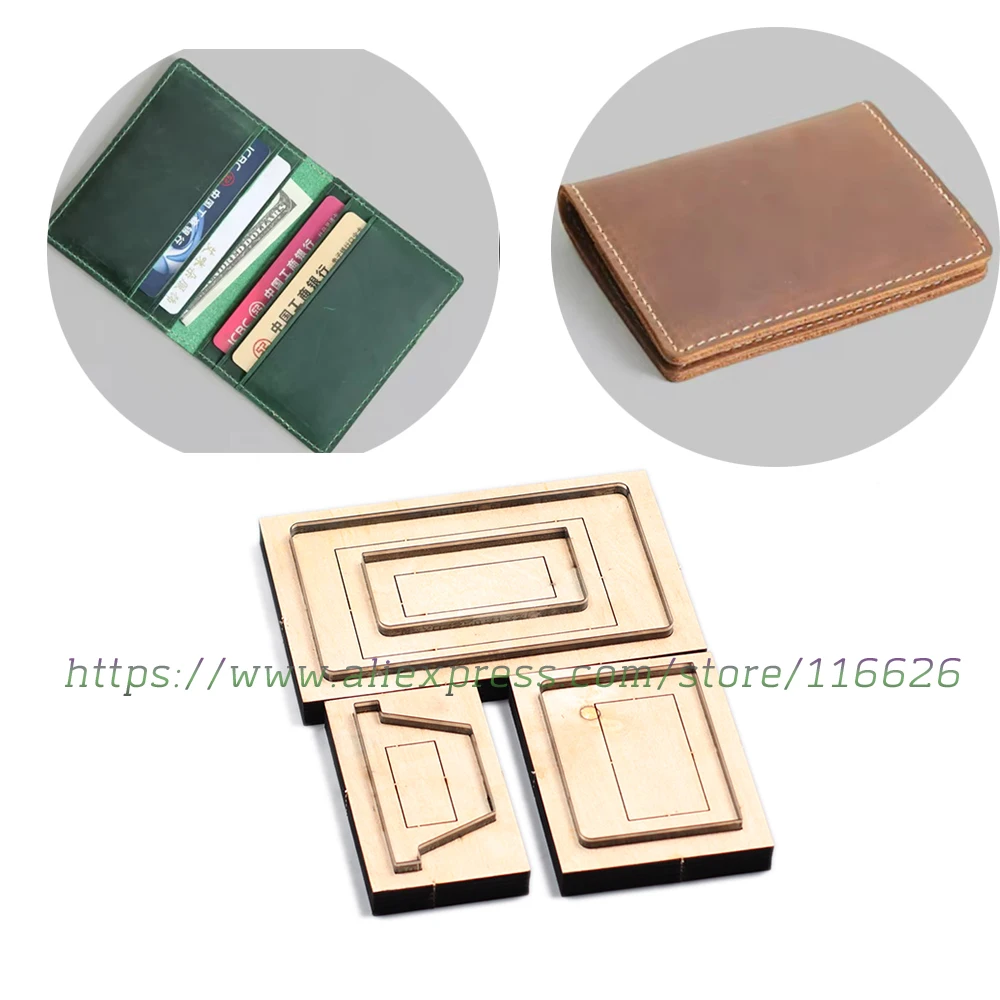 Knife mold for DIY leather craft cardholder folded wallet cutting dies 102x78mm