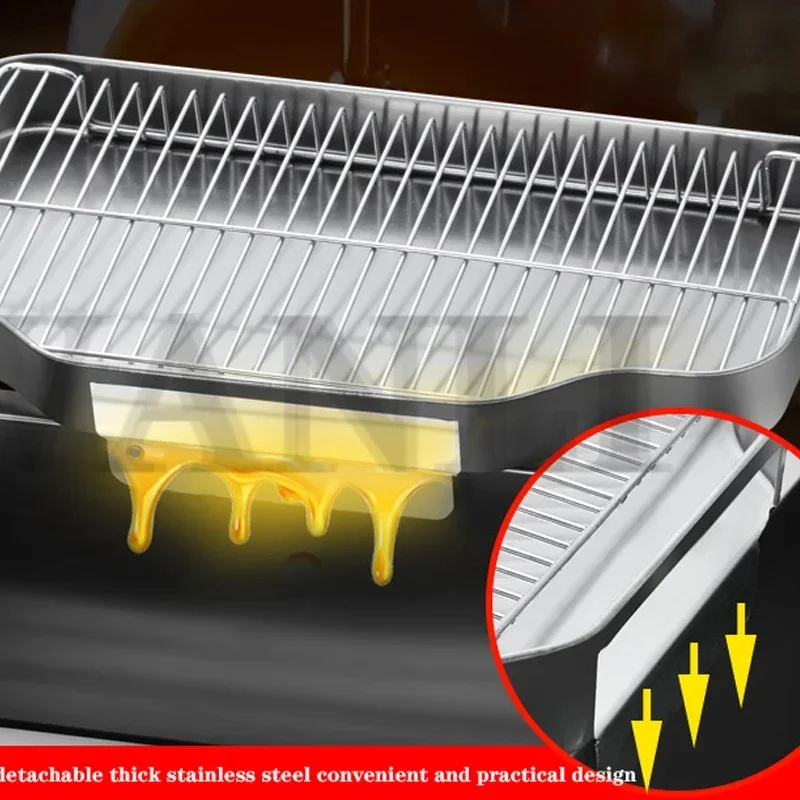 Household 220v 12L Commercial Stainless Steel Electric Fryer With Frying Basket 220V/3000W Household Desktop Fryer Fried Chicken