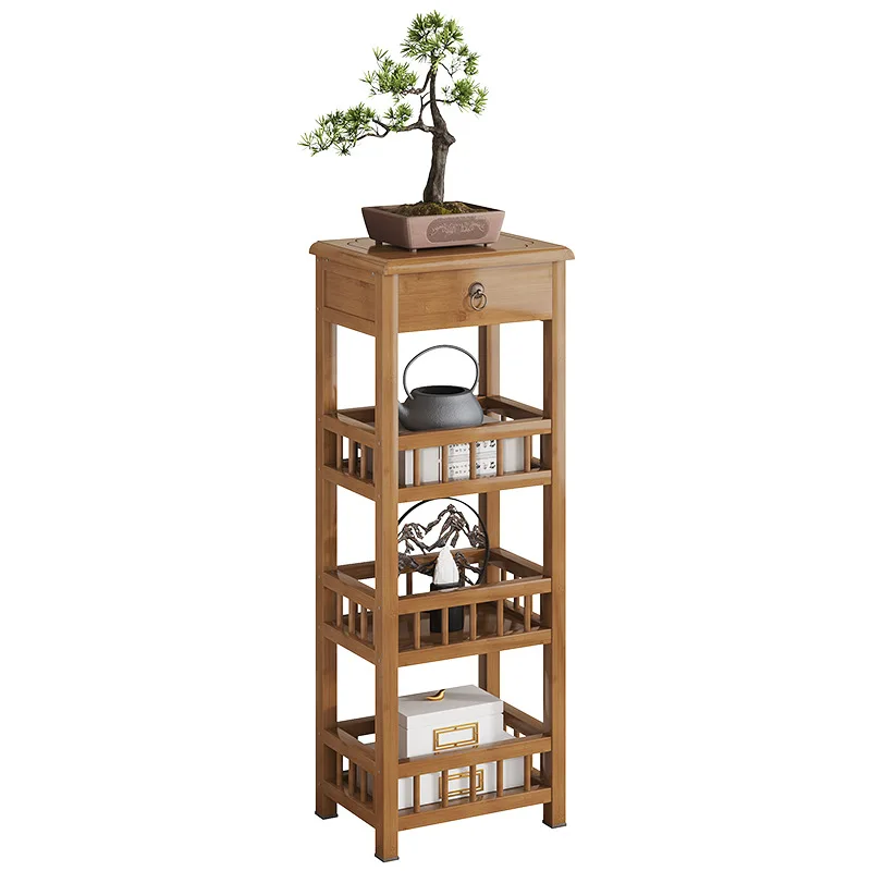 

Living room balcony floor to ceiling flower rack, multi-layer flower pot rack, high-end solid wood bonsai rack