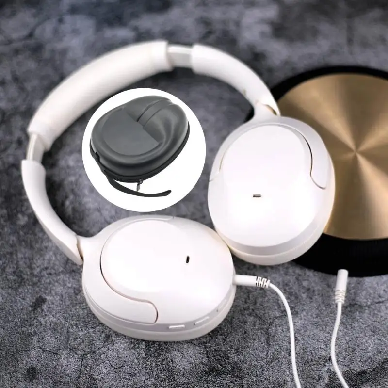 Premium PU And Cloth Protective Cover Bag For H4 Headphones With Internal Organizing Case 896C