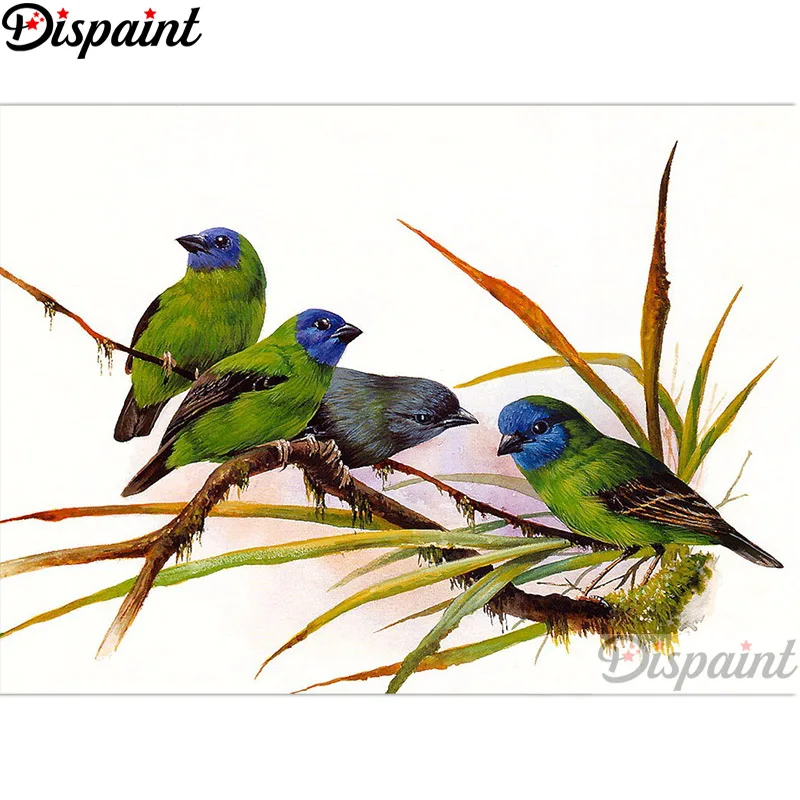 

Dispaint полная квадратная/круглая дрель 5D DIY алмазная живопись "животное птица" вышивка крестиком 3D домашний декор подарок A12308