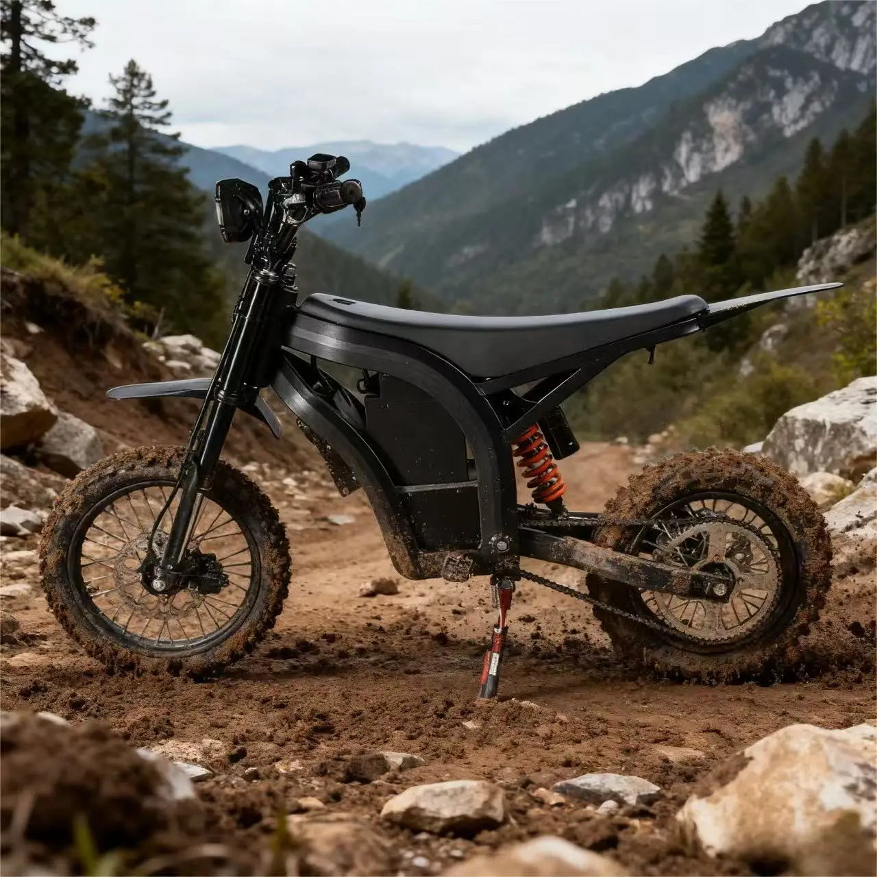 

48V Electric Off-Road Motorcycle with Power Suspension Steel Frame and Lithium Battery Brushless Motor US Warehouse