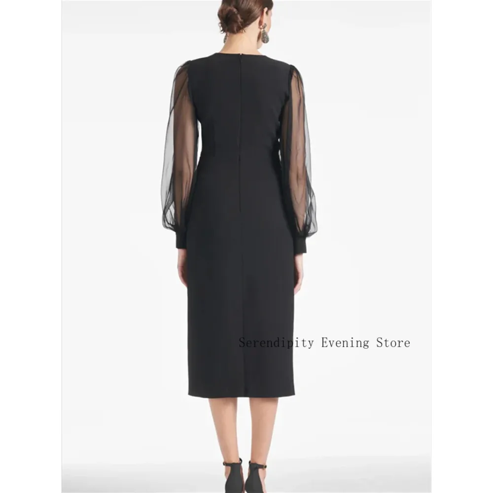 Customized Sheath Column Mother of Birde Dresses for Weddings 2026 Women's Tea Length Elegant Evening Dress Crystal Party Gowns