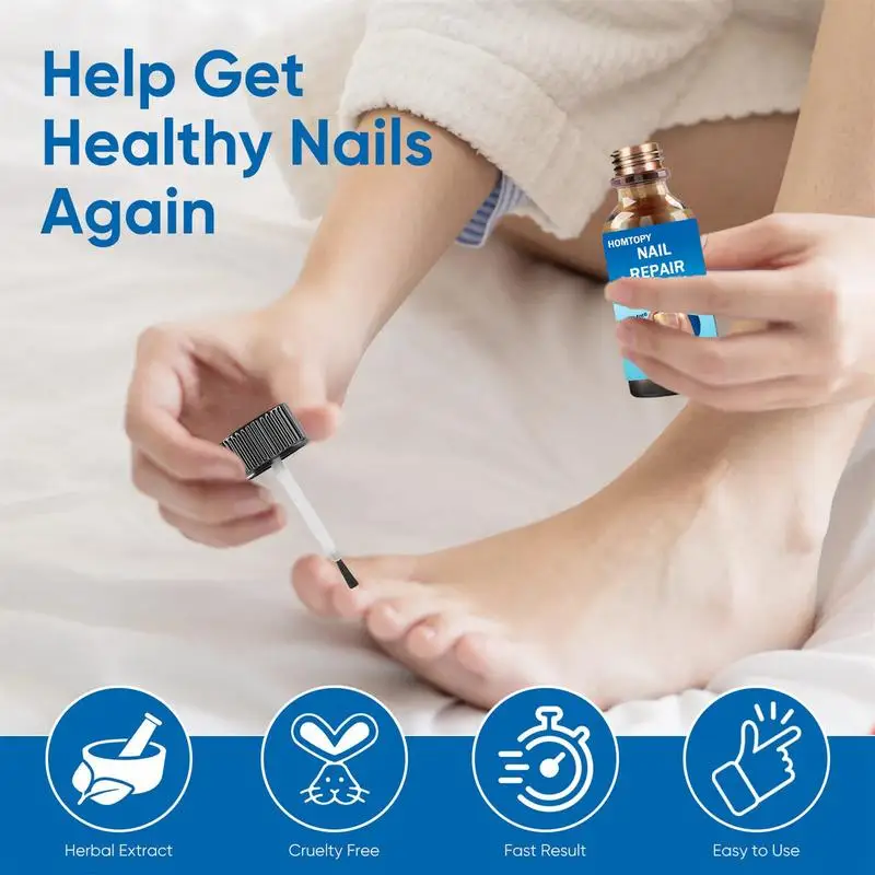 Nail Repair Solution para Danificado e Pé, Fortalecedor, Unhas rachadas e unhas dos pés, Mão e Pé, Care Treat