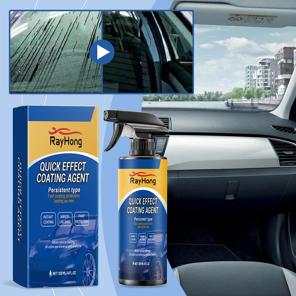 Car Ceramic Coating Spray Nano Sealant Quick Detailer Spray for Car Detailing with High Gloss Shine Coat Wax Alternative 120ml