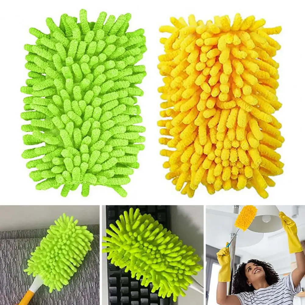 2/4/6Pcs Mop Replacement Cloth Cover Car Interior Duster Cover Washable Quick Dry Hand Duster Refills Cleaning Cloth for Swiffer