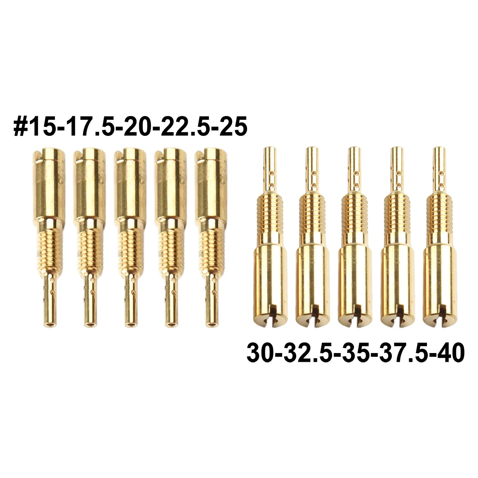 

New #15,#17.5,#20,#22.5,#25,#30,#32.5,#35,#37.5,#40 Slow Pilot Jet Vice Injector Nozzle For Mikuni 34 HS40 HSR VM28/486 TM40