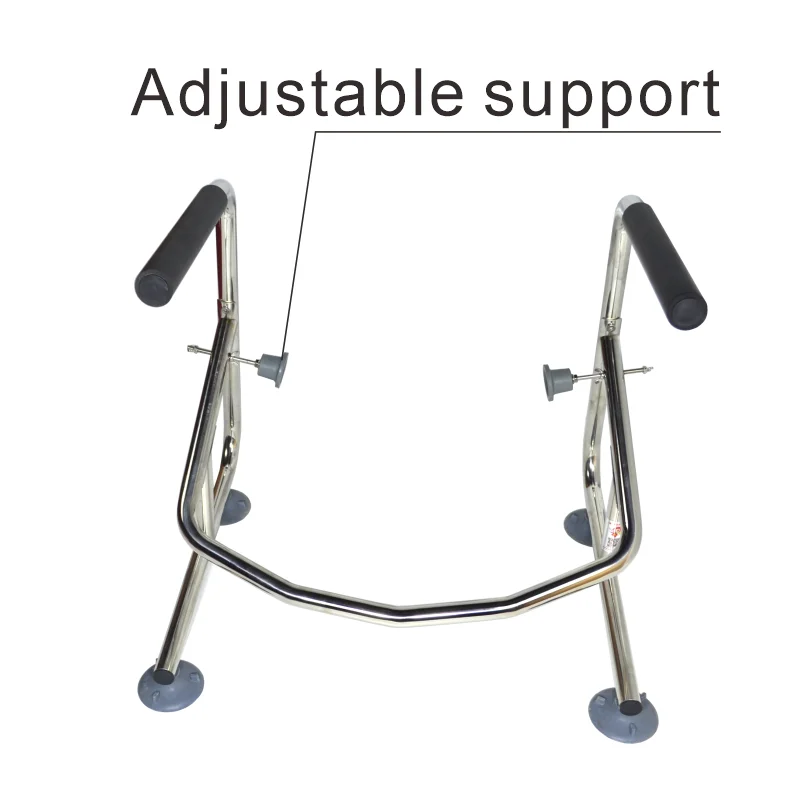 

Поручень для безопасности унитаза для пожилых людей, нержавеющая сталь, установка без сверления, нескользящая опора для ванной комнаты, для стояния и сидений