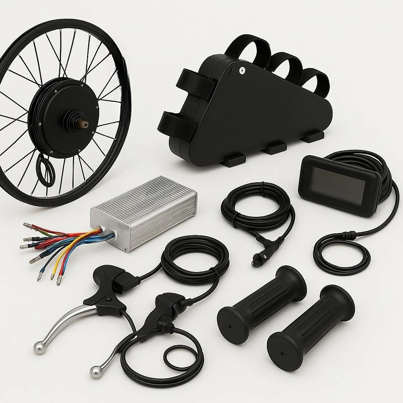 High Power 1000w 1500w 2000w 3000w 5000w 26/27.5/29 Triangle Lithium Ion Battery Conversion Kit
