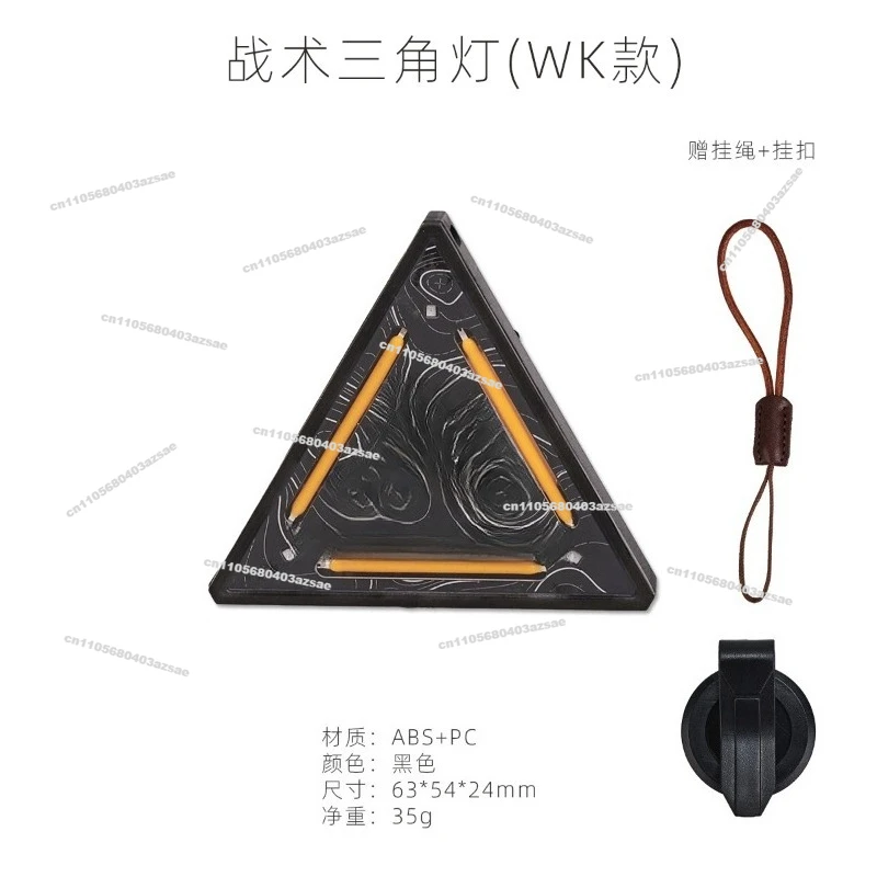 Outdoor Camping Triangle Light, Multi-function Warning Light Lighting Mini Hanging Light