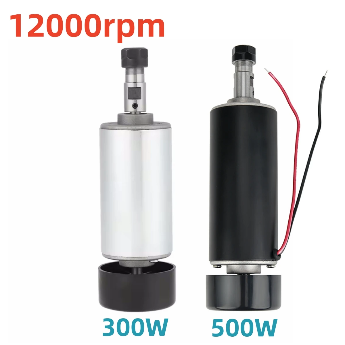 300W 500W CNC Spindle Motor Air Cooling Spindle 52MM DC12-48V Milling Motor For CNC Router Engraving Machine