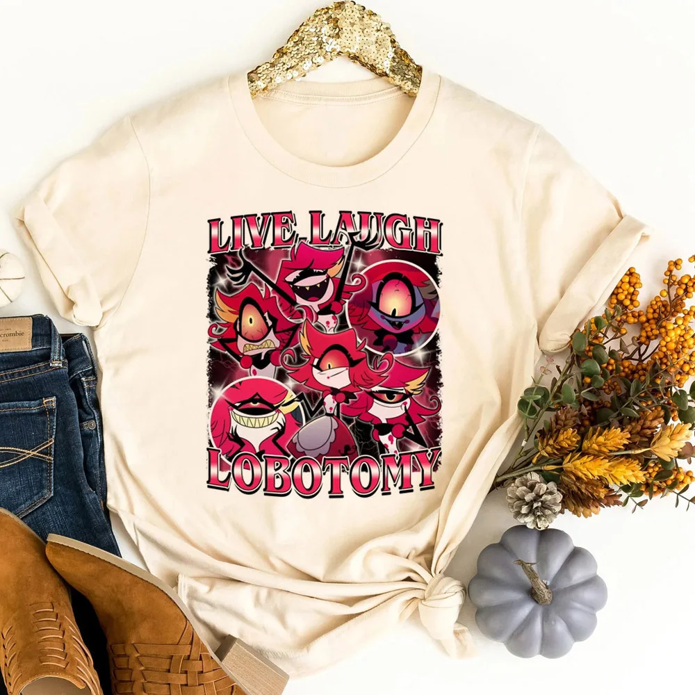 Hazbin Hotel tshirt female cutecore korean fashion graphic jojifuku shirt cutecore graphic cheap vintage aesthetic
