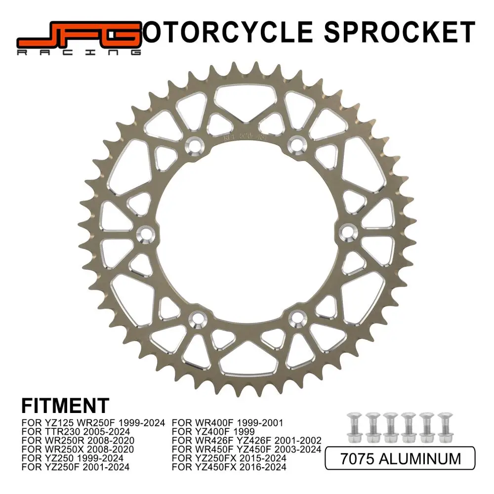 

Chain Sprocket Motorcycles Accessories CNC Aluminum For YAMAHA YZ125 WR250F YZ 125 WR 250R 250X 250F YZ250 YZ250F WR450F Moto