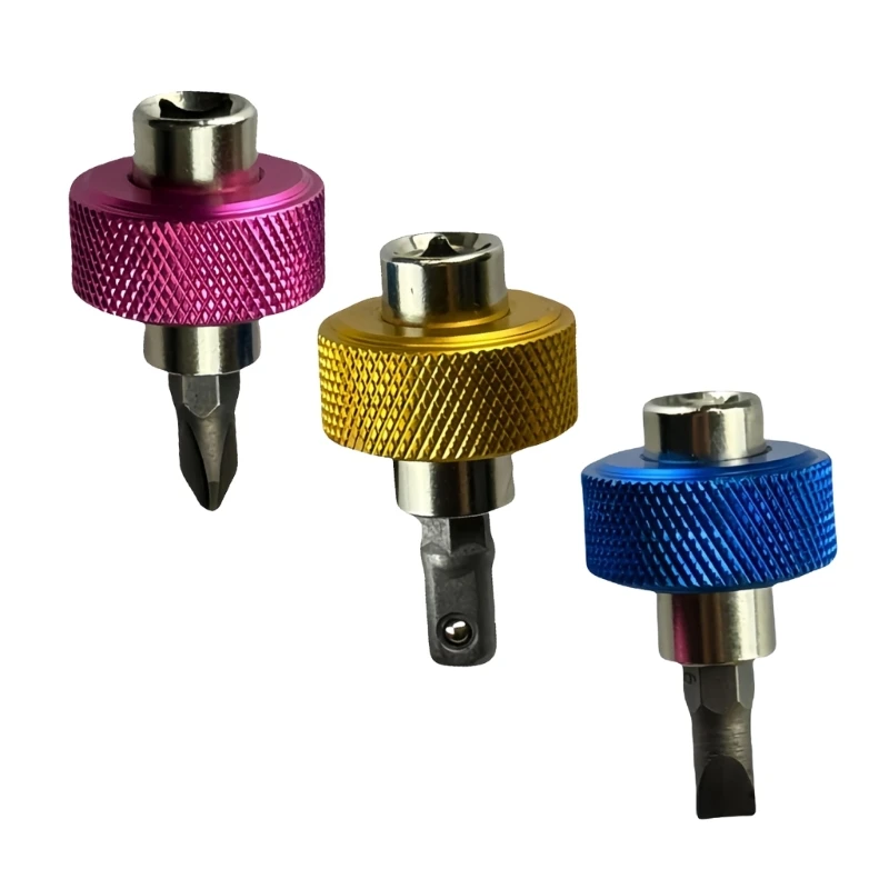 Y6GD 3pcs Chave bits chave fenda alumínio