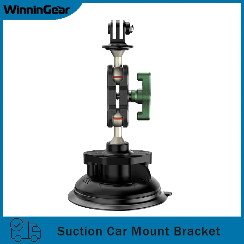 

Universal Ball Head Arm Metal Bracket Windshield Suction Cup Car Mount for GoPro hero 11 10 9 8 Cellphone Action Camera