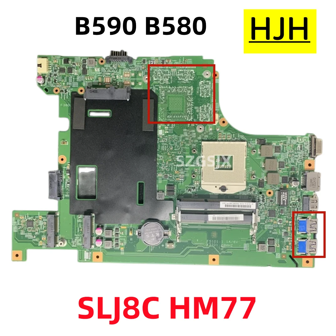 

Материнская плата для ноутбука Lenovo B590 B580 SLJ8C HM77, встроенная графика DDR3 100% протестирована