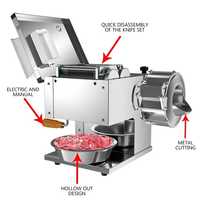 Hachoir à viande électrique automatique, hachoir de cuisine, robot culinaire, machine à déchiqueter les légumes