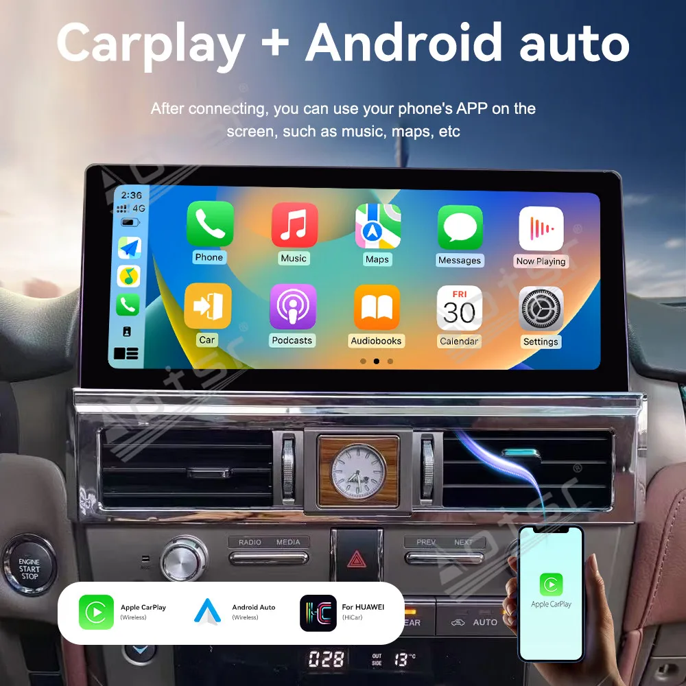 Original car upgrade Android Auto For Lexus GX400 GX460 2009~2021 Multimedia Car Radio GPS Audio Stereo Player IPS Head Unit