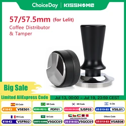 Coffee Tamper 57mm 57.5mm Constant Pressure Elasticity Distributor Tools For Lelit Anna Barista Espresso Machine Accessories