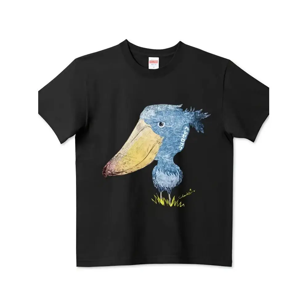 

Men's T-Shirt Blue Bird Graphic Design Black Cotton Short Sleeve Crewneck Casual Comfortable Daily Wear Fashion Summer