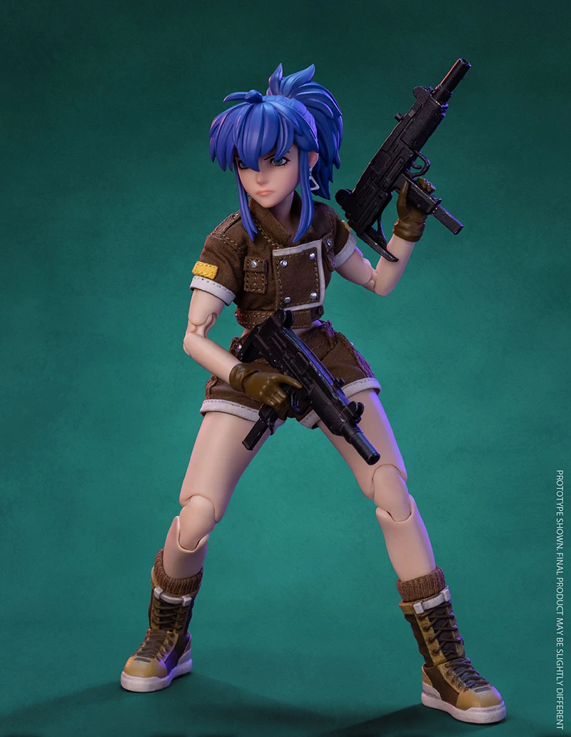 TUNSHI STUDIO METAL SLUG TS-012 1/12 Scale Female Soldier Leona 14.5cm Full Set Collectible Action Figure Model Doll - view 4