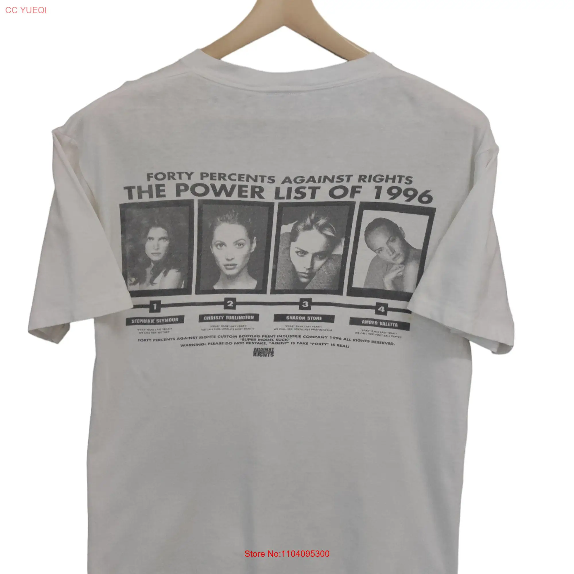 Vintage 90s 1996 forty percents against rights FPAR super model suck stephanie seymour christy turlington sharon stone