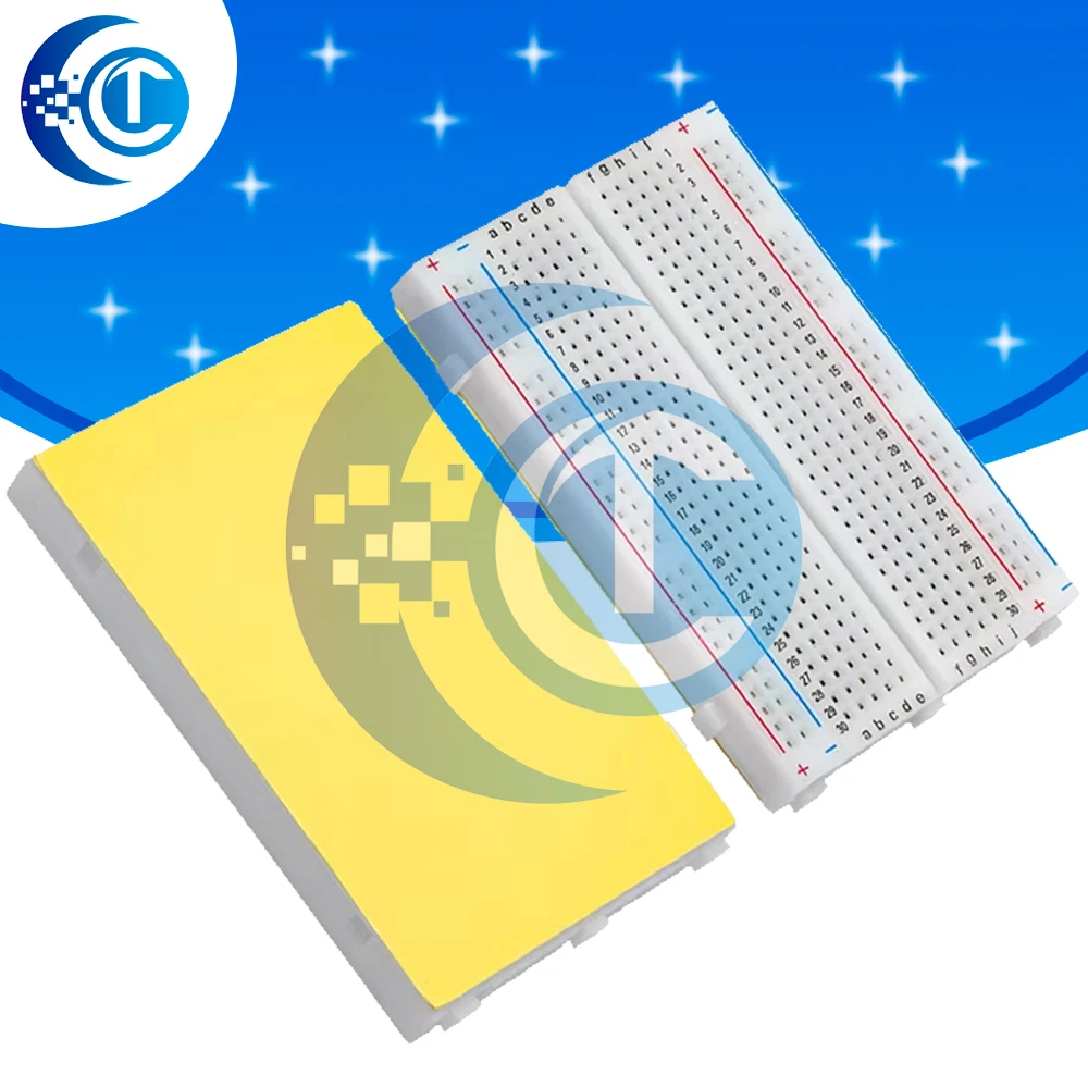 1PCS Mini Breadboard 8.5×5.5cm 400 Tie Points, High Quality Prototype Circuit Test Board