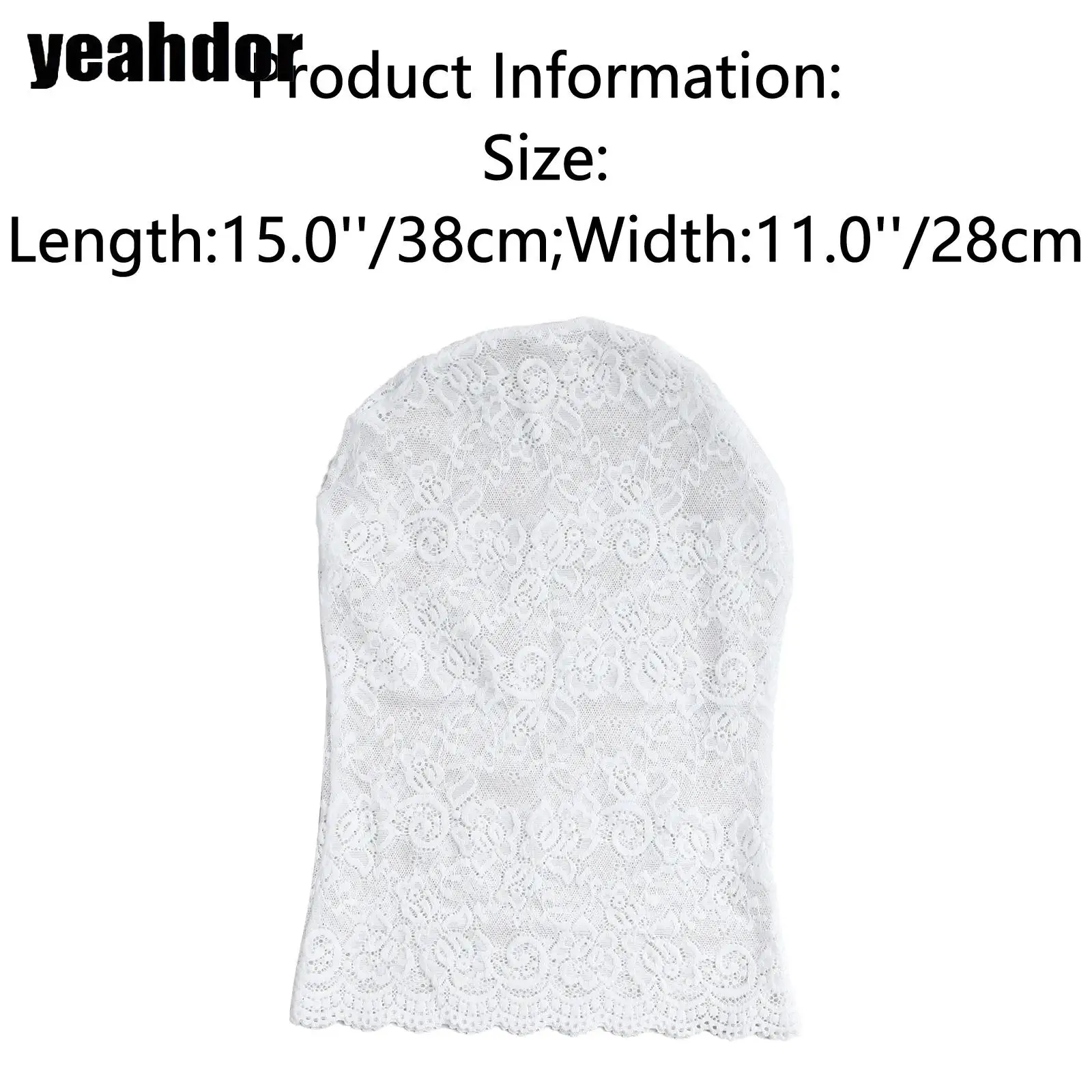 Men Women Cosplay Lace Mask See Through Full Face Head Cover Hat for Halloween Clubwear Couple Game Prop Masquerade Parties Mask