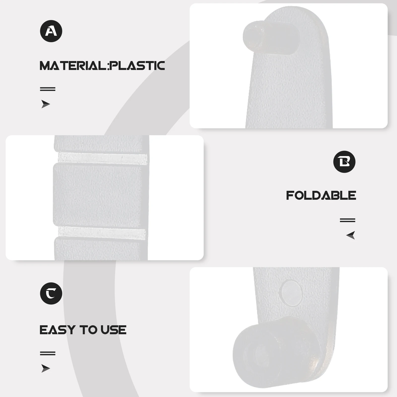 

100 Pcs Key Chain Clip Small Keychain Shape Spring Snap Plastic Clasps Keyring Clips Folding