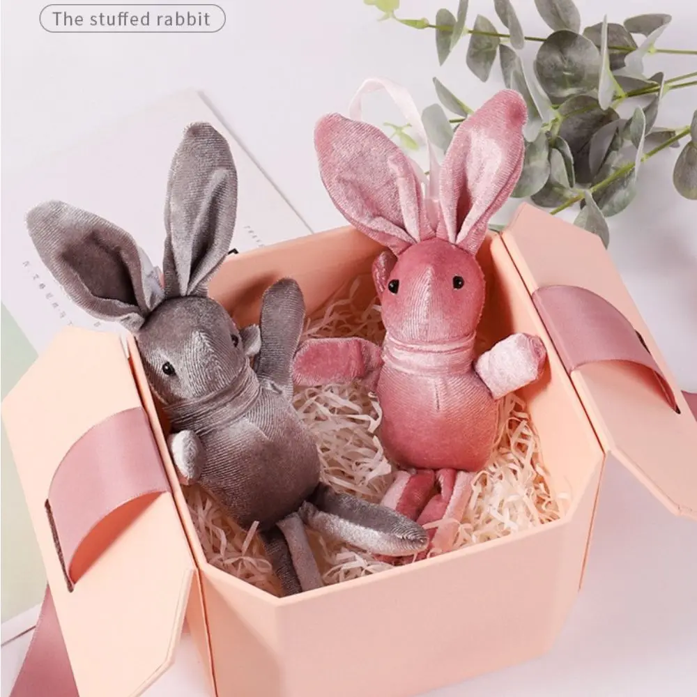 

Velvet Cute Exquisite Gift Doll Accessories Wishing Rabbit Backpack Ornaments Plush Toy Pendant Car Key Charms Keychain Pendant