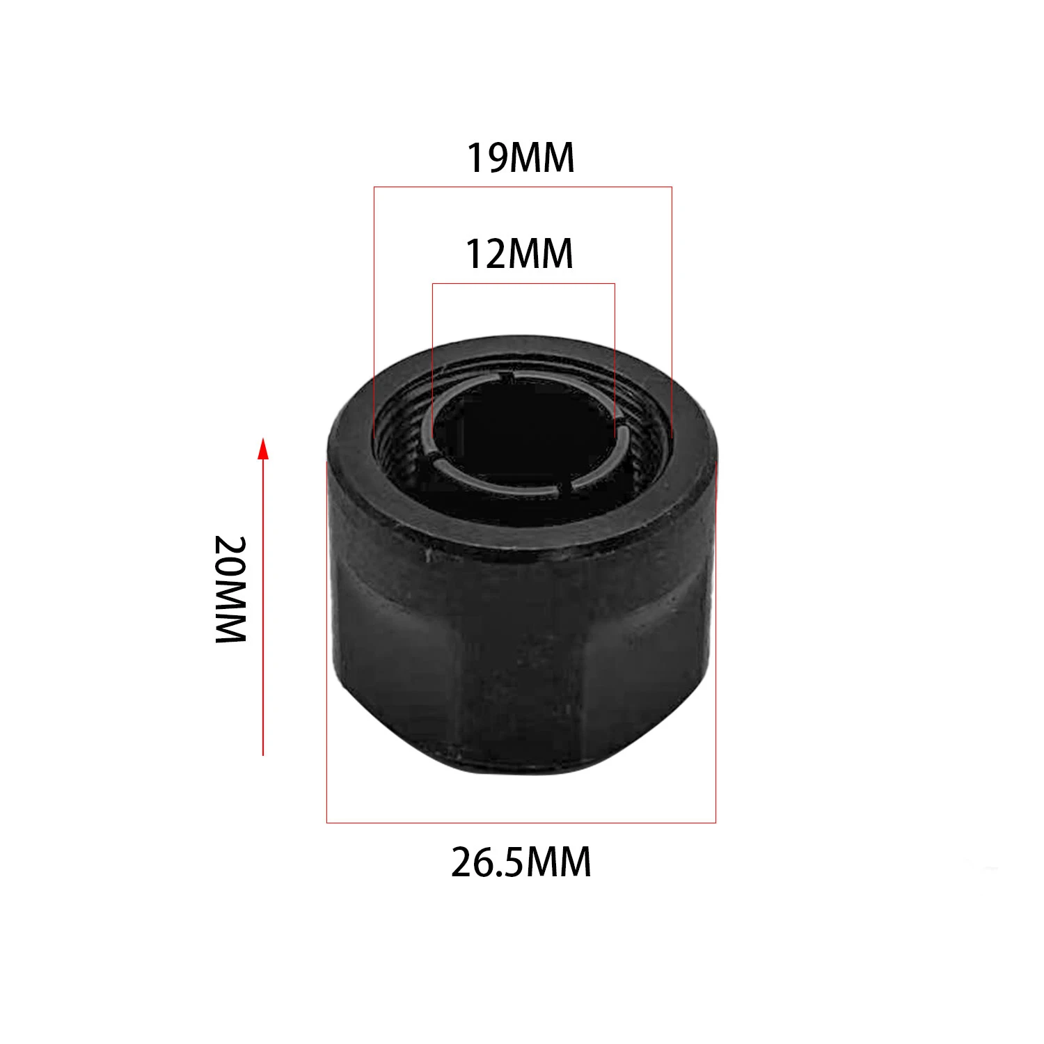3612 CNC Machine Tool Chuck Nut 12mm Aluminum Cast Iron Router Bit Accessories Aluminum Cast Iron Tool For Engraving Machines  ﻿
