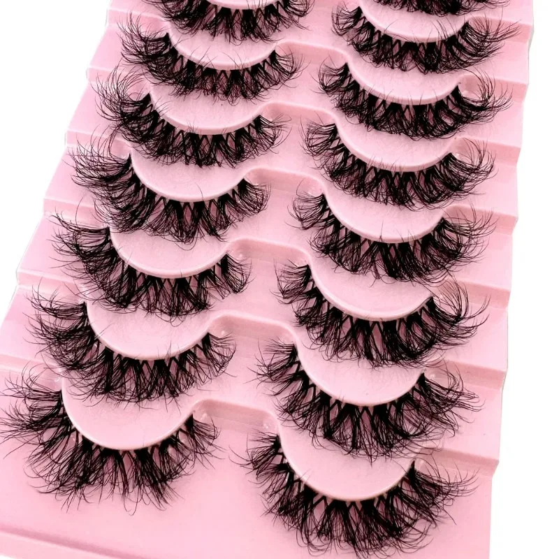 Natural Falso Vison Cílios, Invisible Banda Lash Extensão, Cluster Cruz, Fada 3D, Faux Big Eye, Longo Falso Lash