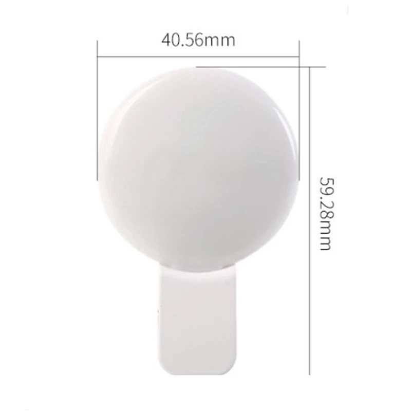 Lentille de flash de remplissage de téléphone portable, pince de lampe, gradation à trois arrêts, mini, durable, pratique, 10 LED, anneau de beauté pour selfie