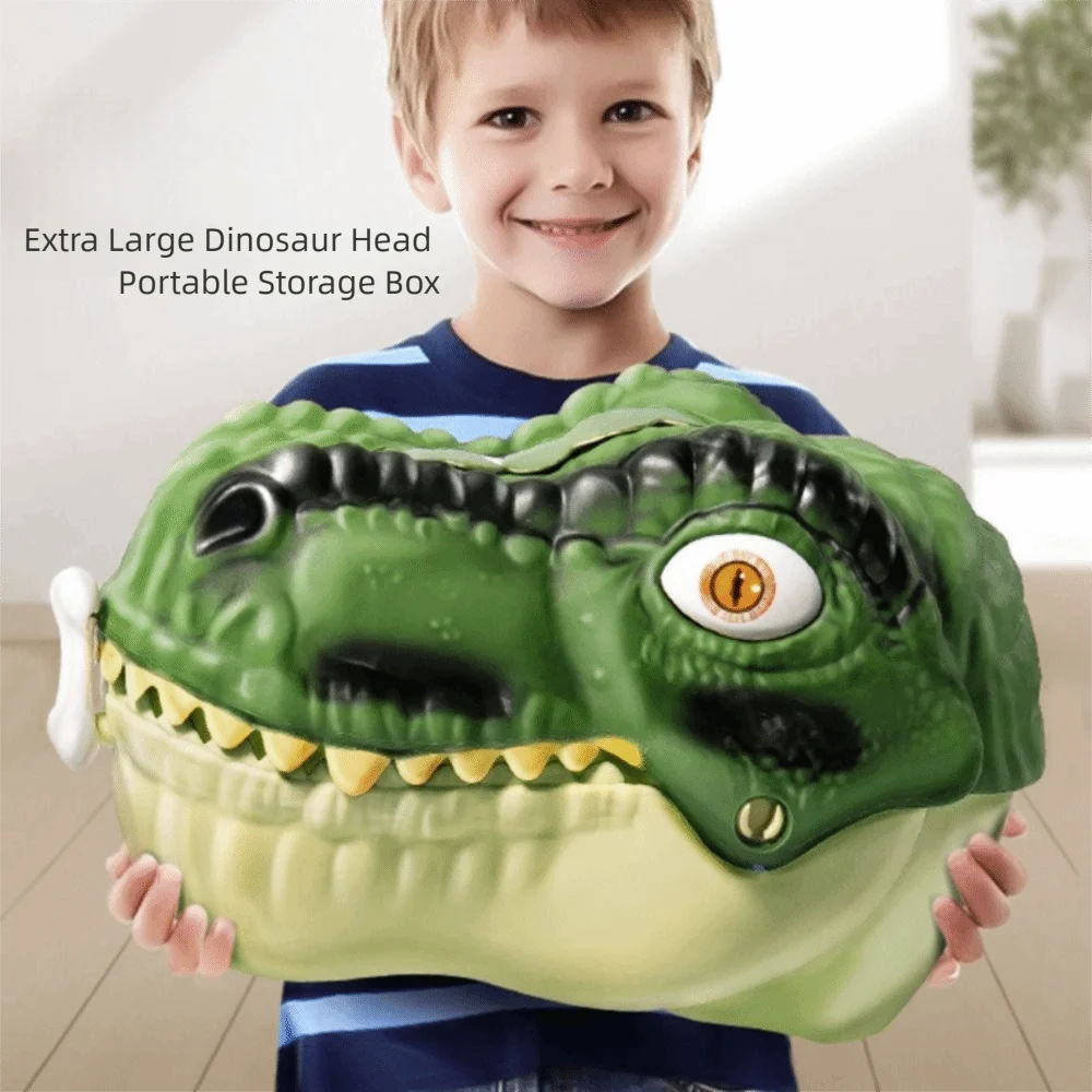Figurki PVC Dinozaury Duży Rozmiar Miękki Materiał Symulacja Zwierzęcia Model Pudełko do Przechowywania Prezenty dla Chłopców