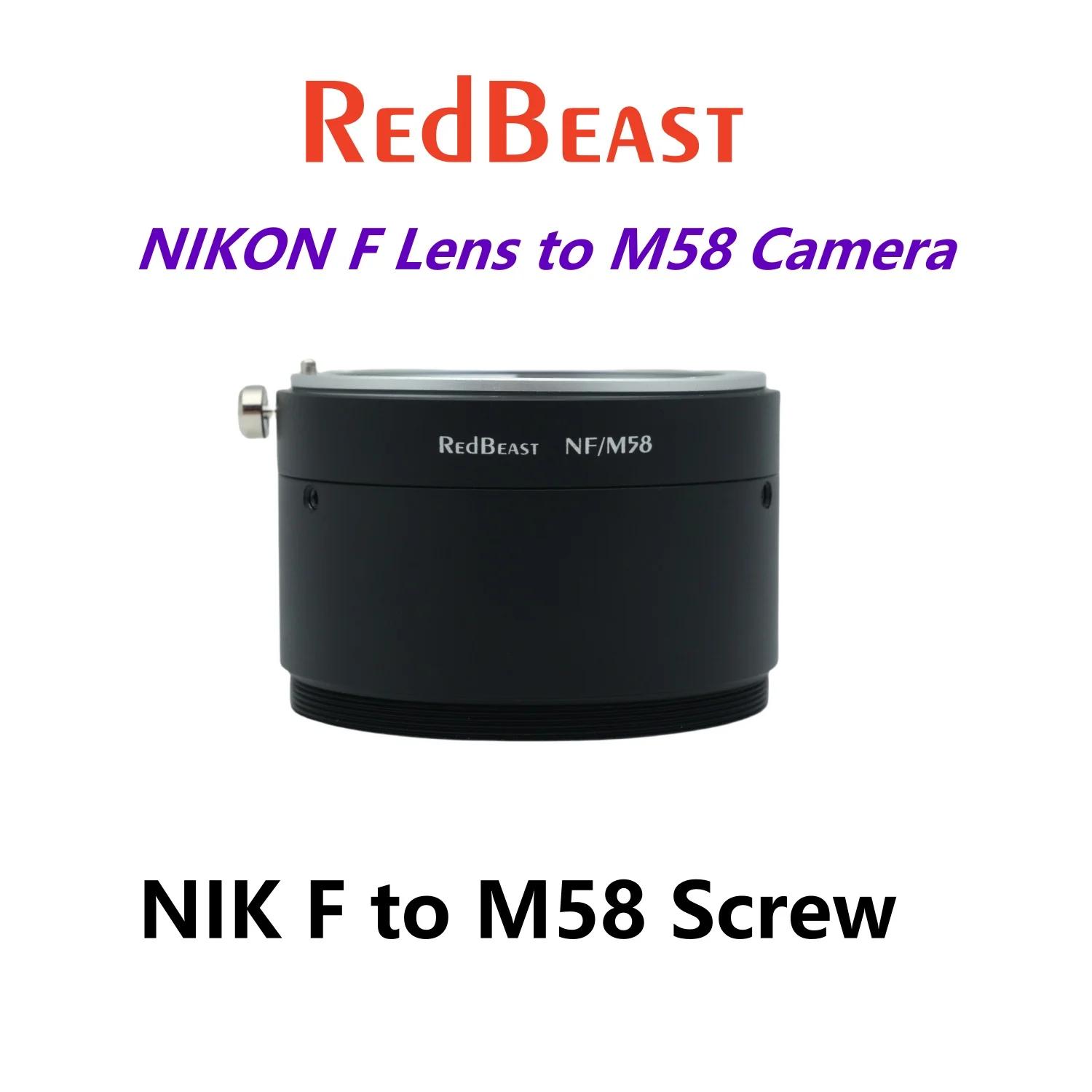 

Объектив Nikon F для M58, адаптер для промышленной камеры для стандартного крепления для DALSA,HIKVISION,FLIR,Baumer,Basler,Lumenera,Vieworks. F-M58