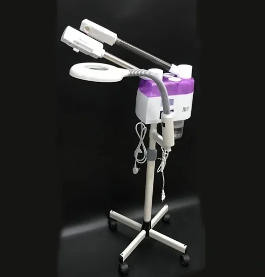 Professional 3-in-1 Hot and Cold Steamer with Enlarging Light for Salon Sauna