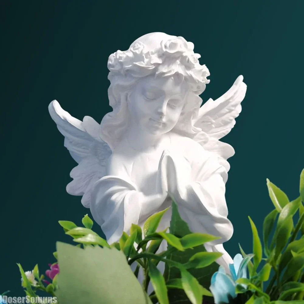 

Фигурка-статуэтка из смолы: Богиня с крыльями ангела – художественное украшение для рабочего стола, офисного шкафа и домашнего декора