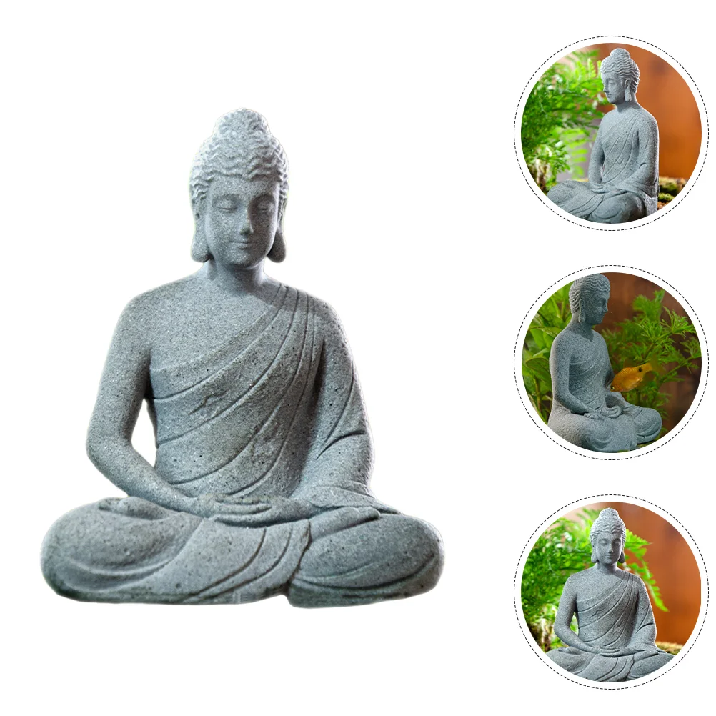Buddha Decoration Home Sculpture Garden Fish Tank Ornaments Mini Statue Decorations Bonsai Figurine Aquarium