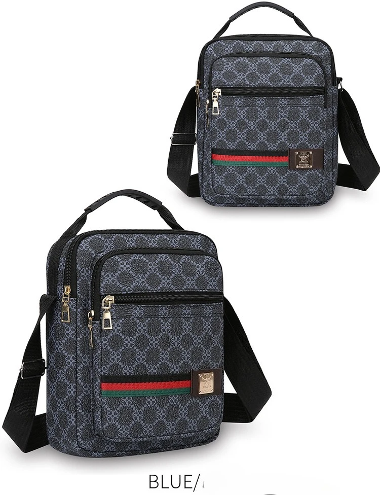 Herren-Umhängetasche, mehrschichtig, große Kapazität, wasserdicht, Oxford-Material, lässig, für Business, Schultertasche, Messenger-Tasche für Reisen und den täglichen Arbeitsweg – Detail 12