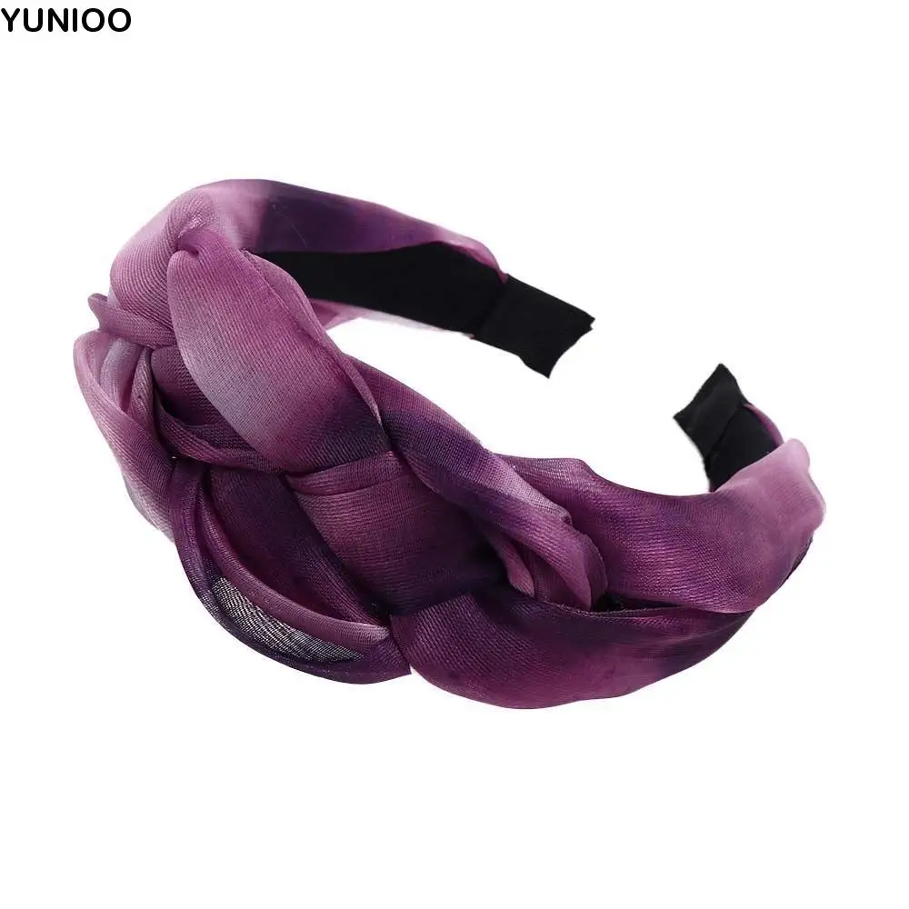 

Wide Edge Wash Face Female Headdress Girls Mesh Korean Style Headband Hair Accessories Twisted Braid Hair Hoop Women Headband