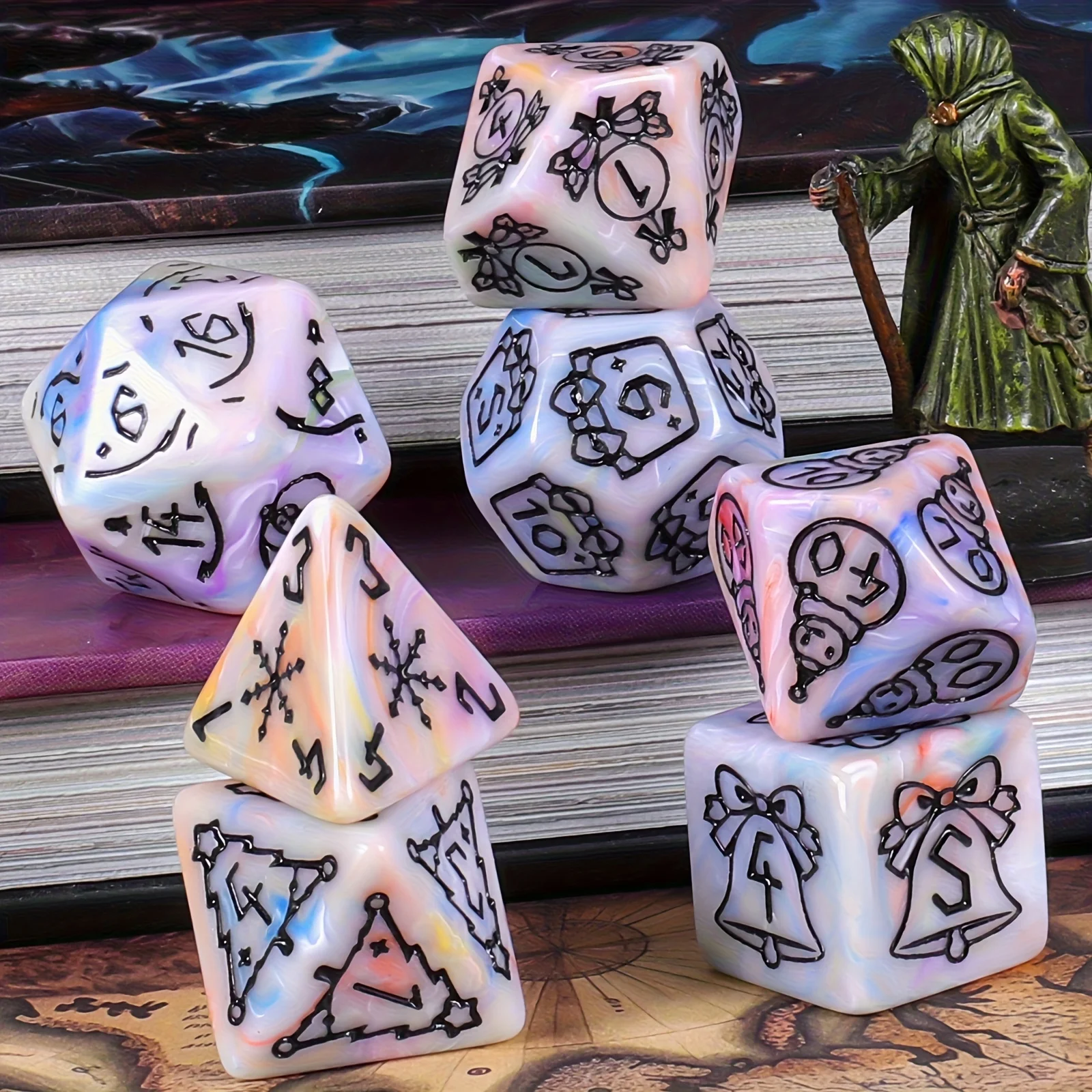DND Würfelset - 7-teiliges Wei – Board Game Pandemic Bewertung und Preis