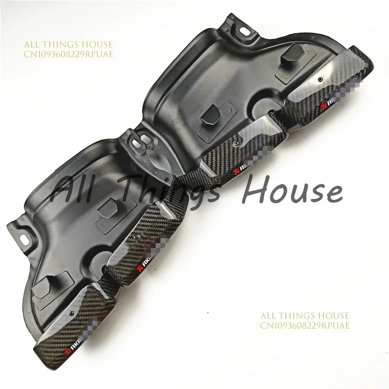 1 Pair Akrapovic AMG Style Carbon Fiber Rectangle Exhaust Muffler Pipes Tips For Benz C/ E/ S/ CLA/ CLS/ GLC/ GLE/ GLS-Class