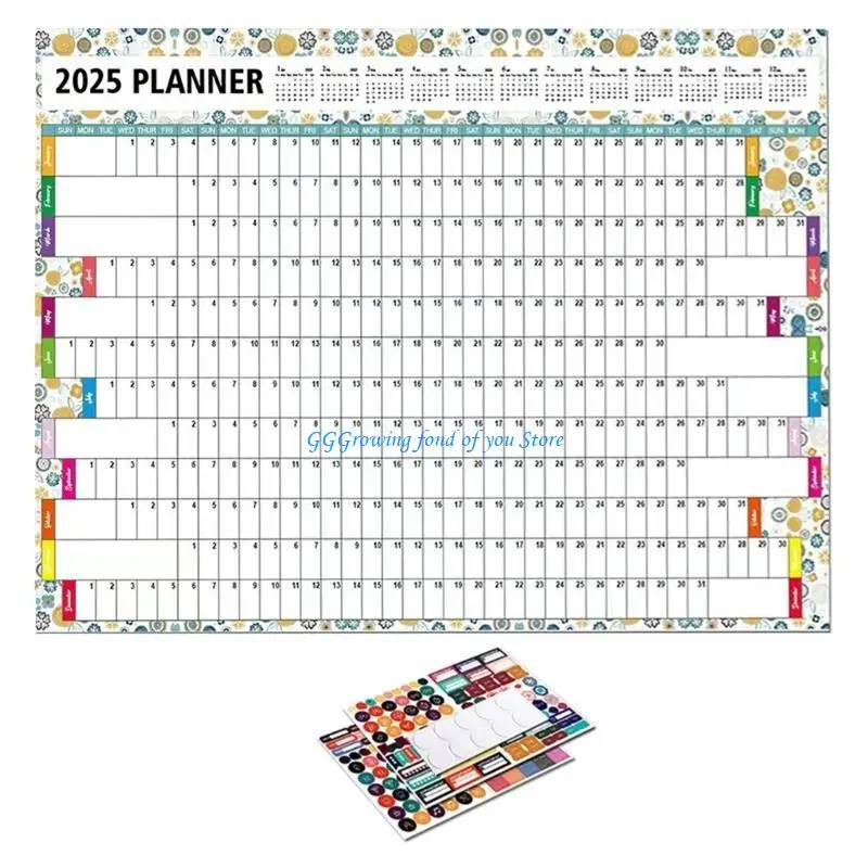 

H9EB 2025 Yearly Planner From January 2025 To December 2025 Home Planner Calendar