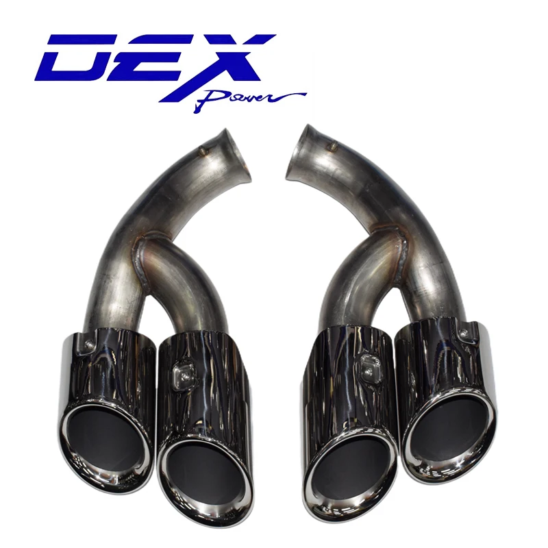 Exhaust tip for 205-207 Porsche Cayenne Quad Round Square Tailpipe GTS Exhaust Pipe Muffler TURBO Exhaust Head