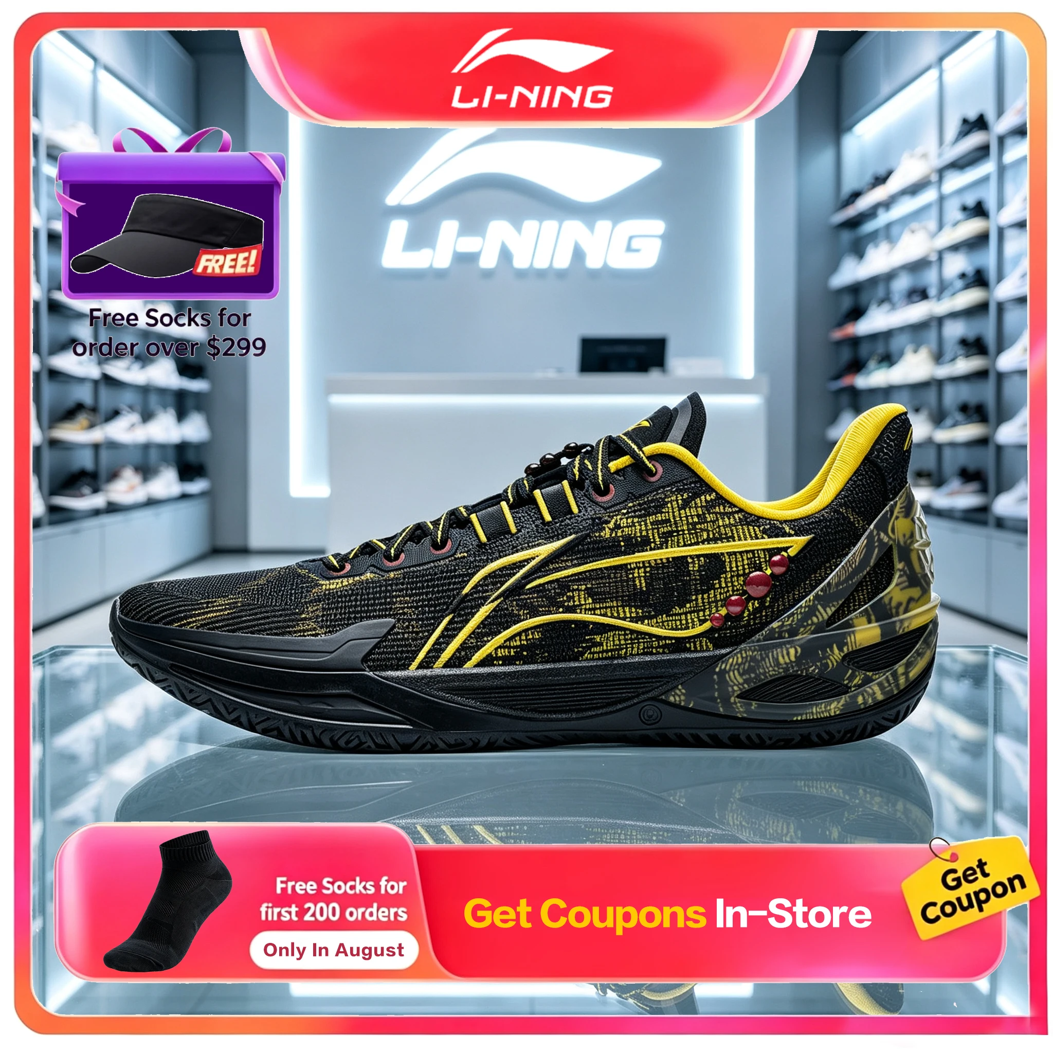 Li Ning x LOL Co Branded Ren 6 V2 Dragon Descendant Men Professional Basketball Sneakers