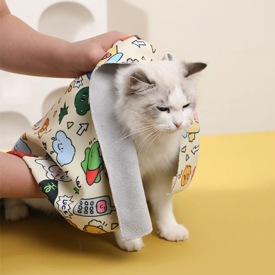 

Multifunctional cat cloth cartoon graffiti self-priming magic wrap cloth easy hundred stickers wrap cloth supplies pets