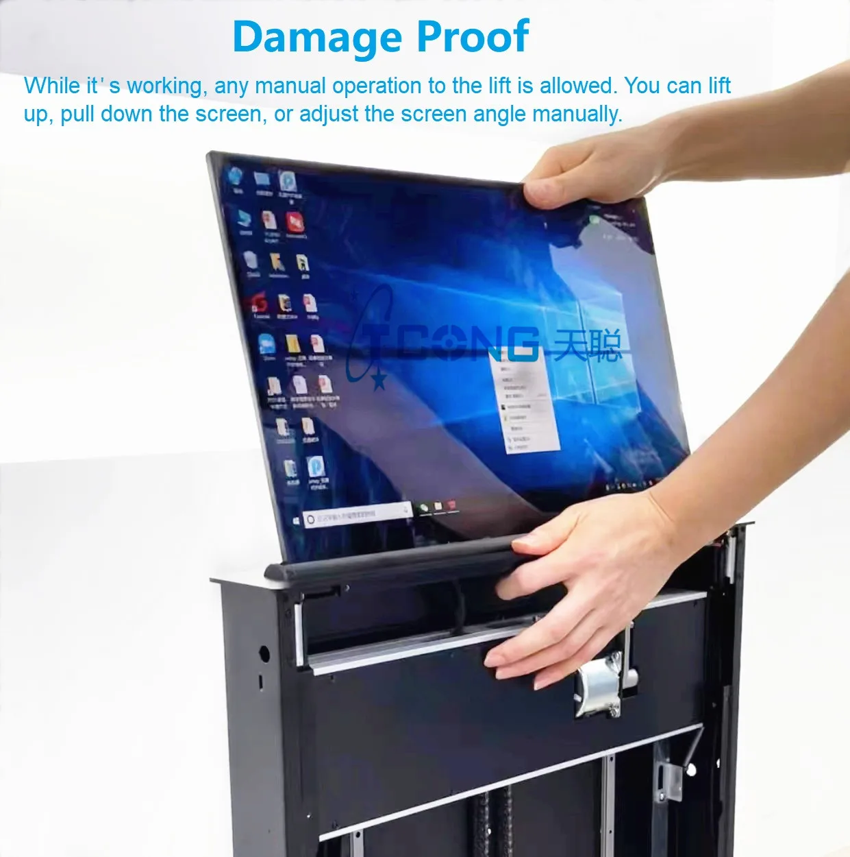 DC12V Retractable Pop up Motorized Lift, Newly Launched All-in-One Paperless Conference System