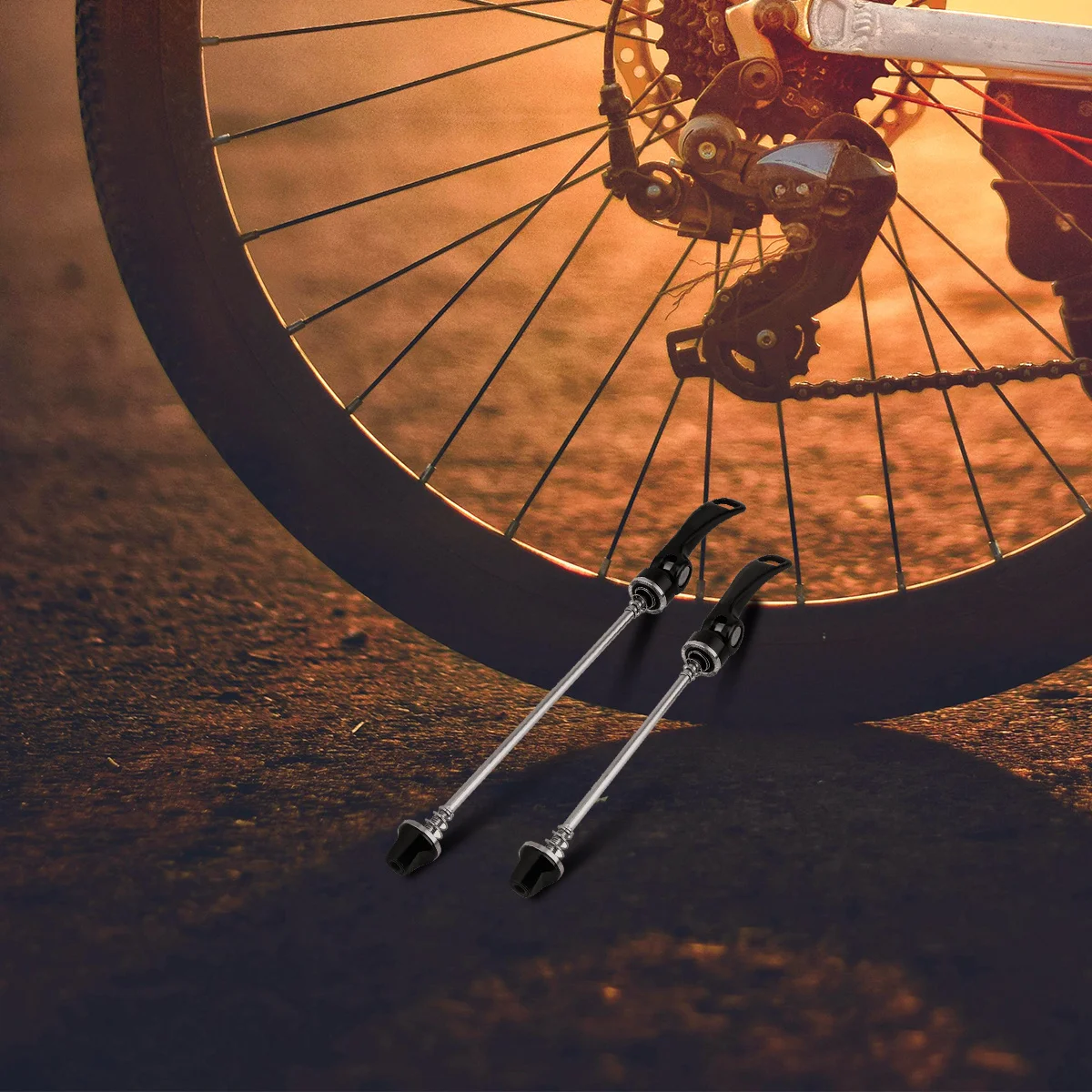 

1Pair Quick Release Skewers Mountain Bike Road Bike Accessories Aluminium Alloy Steel Durable Fast Repair Hub Skewer