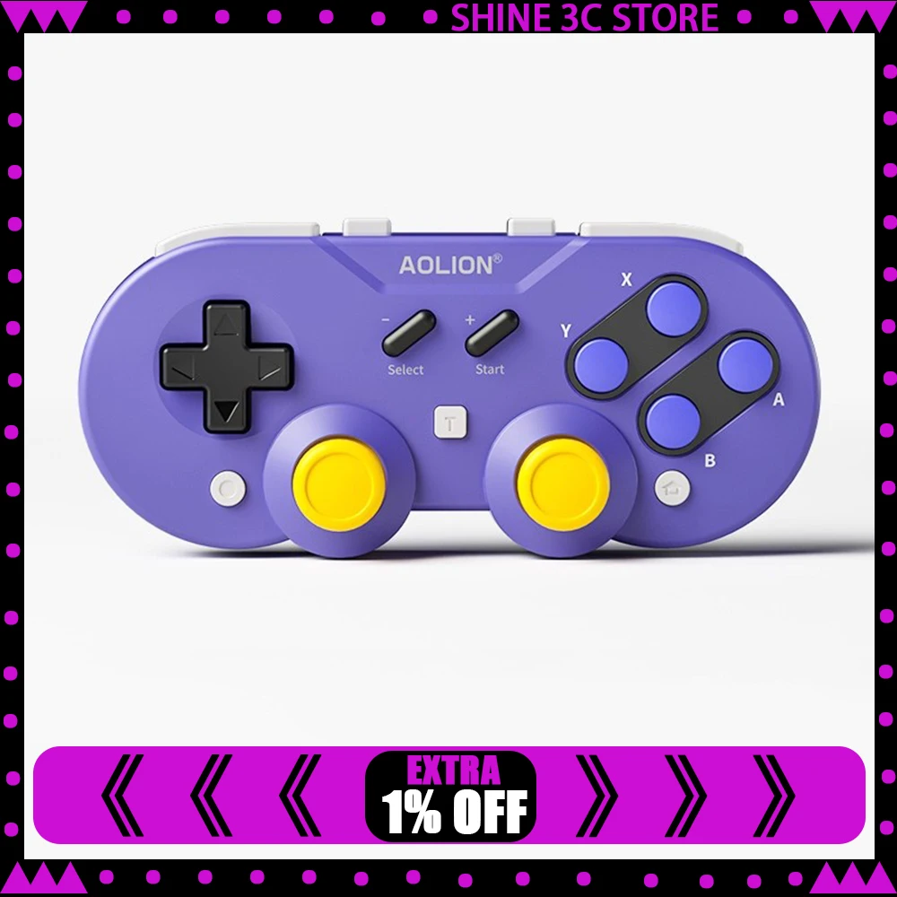 وحدة تحكم AOLION Mini Retro Ananke/Turbofunctie Vergisselbare عصا تحكم متعددة المنصات على شكل حرف D وحدة تحكم يدوية مخصصة للعبة #1