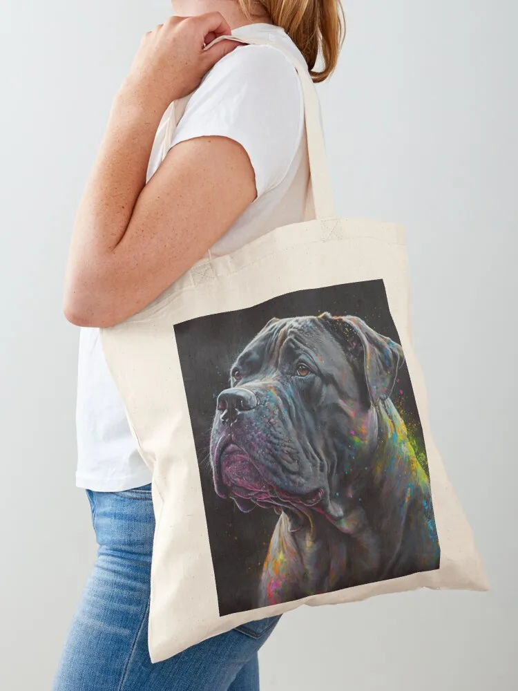 

Cane Corso Dog Synesthetic Splash Painting Art Tote Bag Shopper custom fabric bag tote bag cute pouch